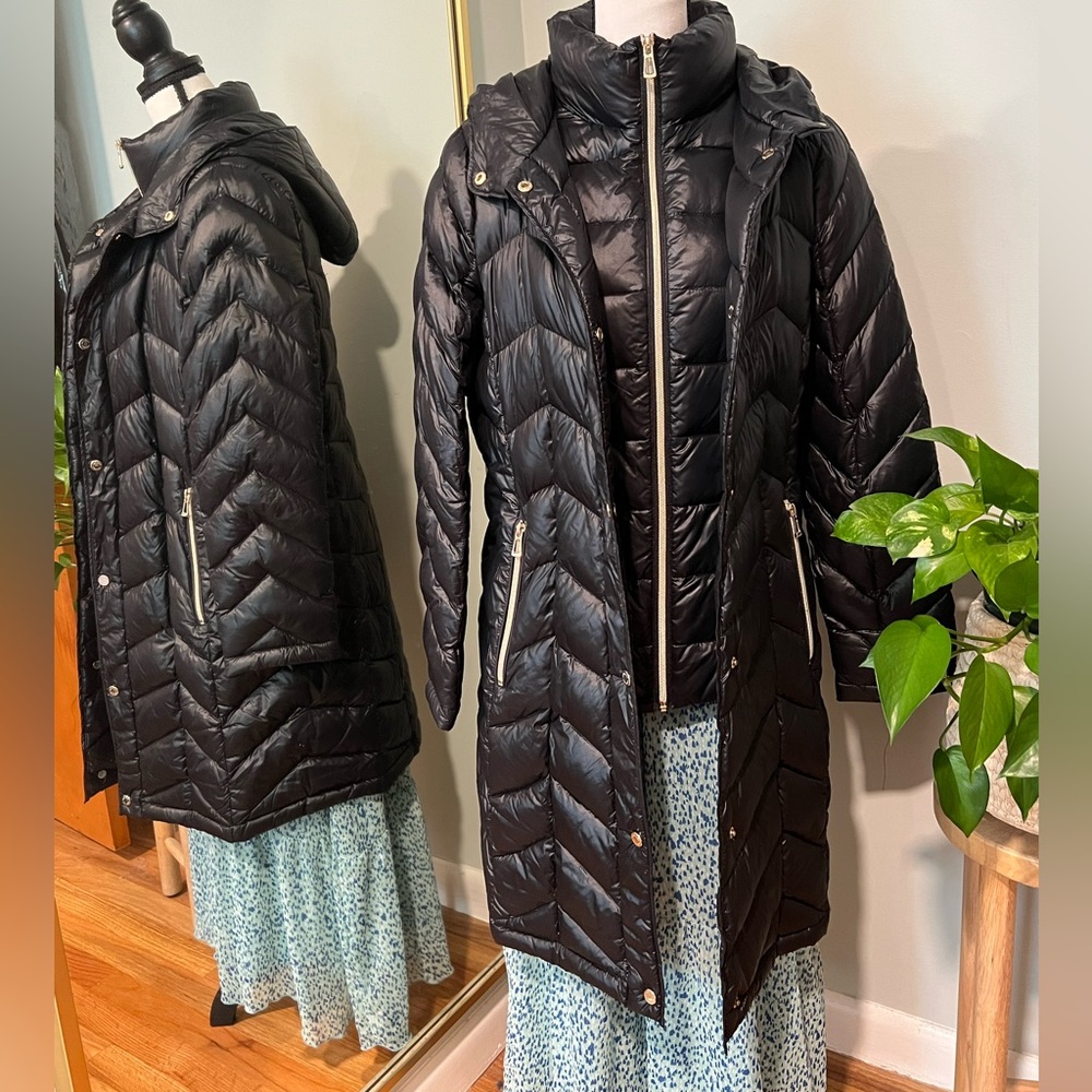 Calvin Klein Black Packable Coat